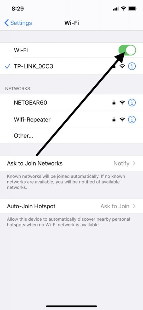 iPadがWi-Fiに接続しない場合は設定を確認してください
