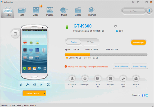 MoboroboのようなSamsung PCアプリケーションスイート