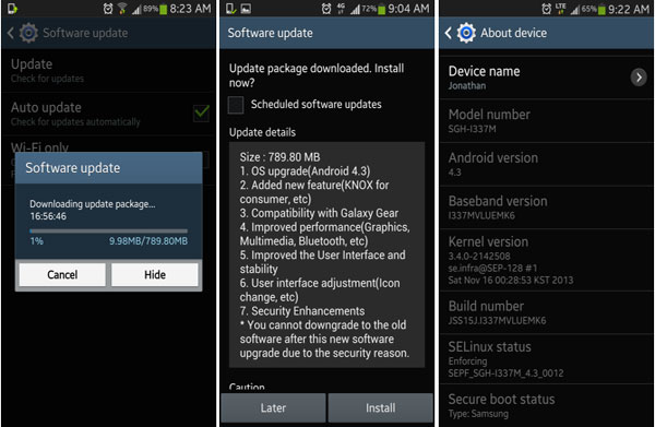 Androidファームウェアを更新します