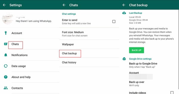 WhatsAppチャットをバックアップする方法