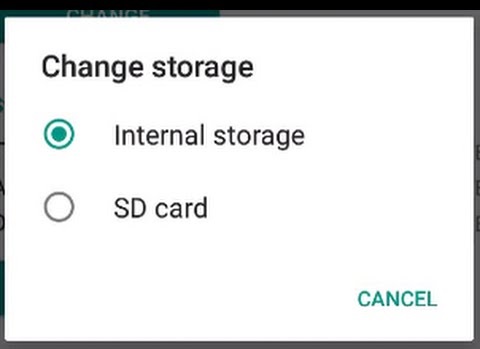 Androidのストレージを変更します
