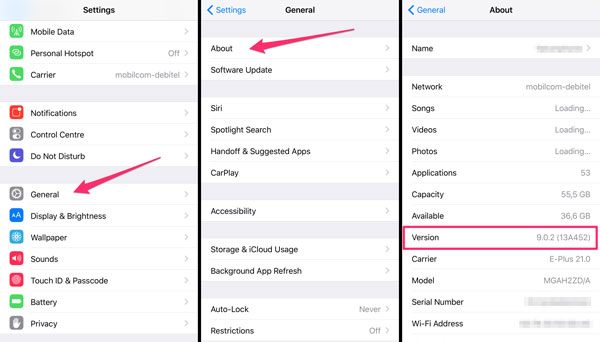 iOSデバイスの互換性を確認してください