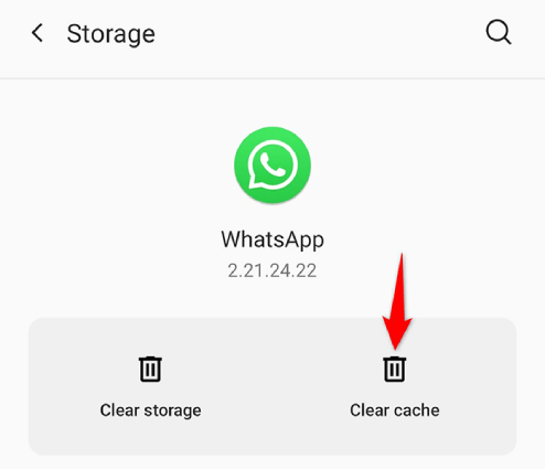 whatsappキャッシュをクリアします