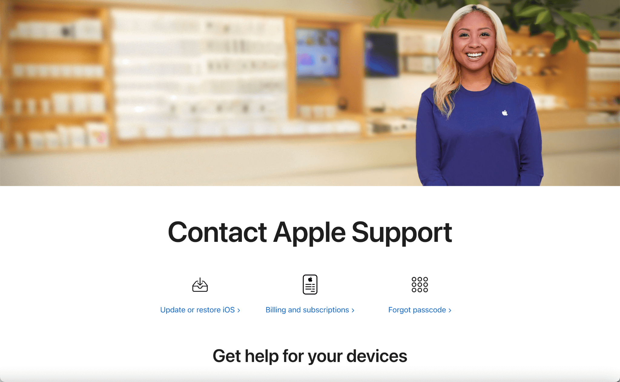 Appleサポートに連絡してください