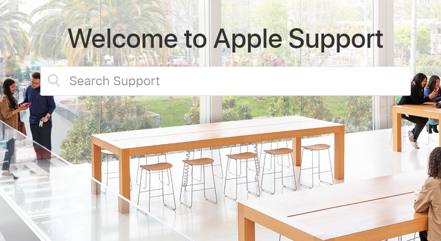 Appleのサポートをontactします