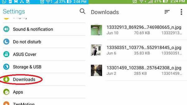 ダウンロードを削除してAndroidスマートフォンでビンを空にする方法