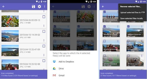 Diskdiggerを介してAndroid電話から削除されたファイルを回復します