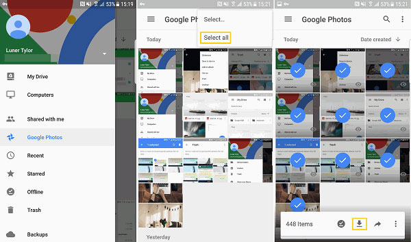 GoogleフォトでMacにAndroid写真をダウンロードしてください