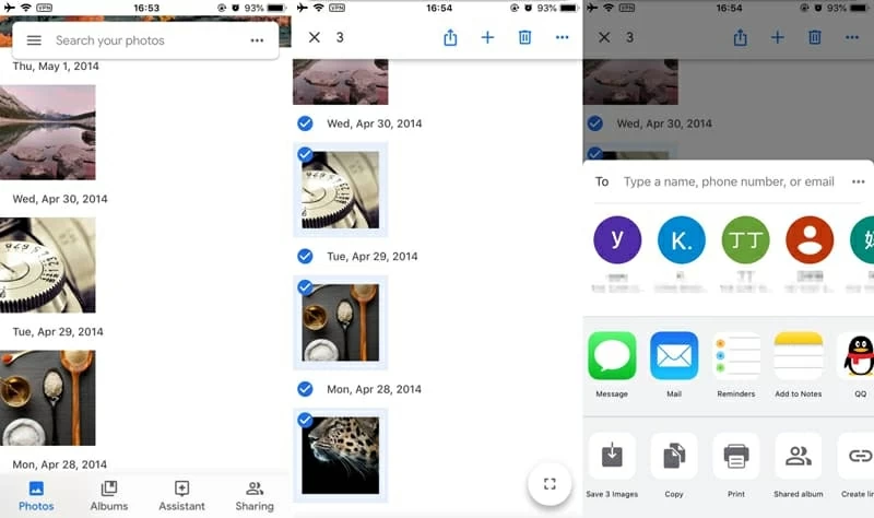 Googleフォトを介してLGの写真をiPhone11にコピーする