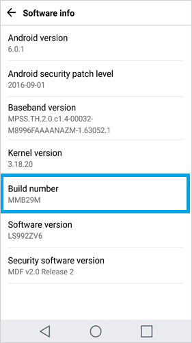 LG 3でUSBデバッグを開きます