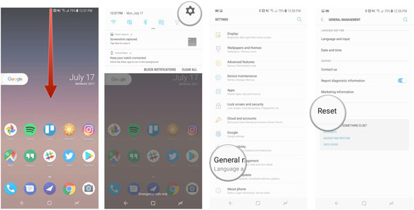 Samsung電話をフォーマットします