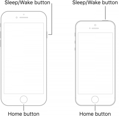 iPhone 6sを強制再起動します