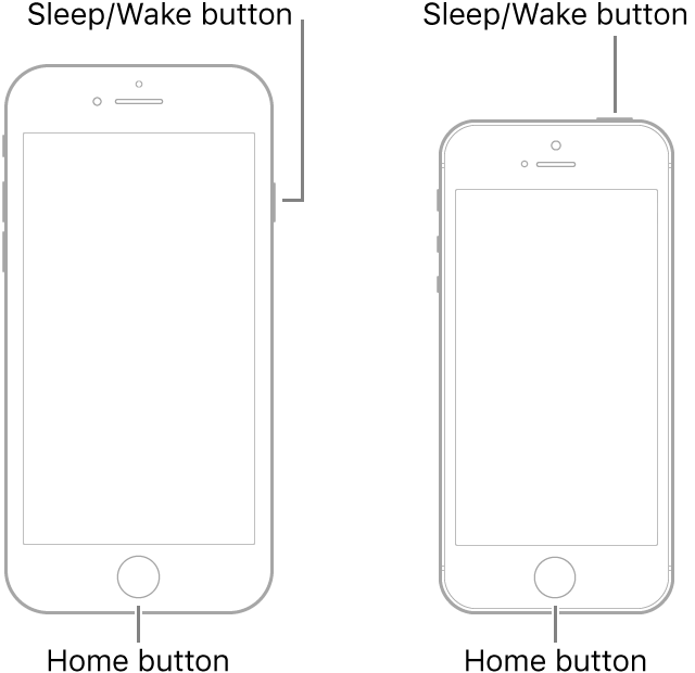 iPhone 6sまたはiPhone SE 1st Genを強制的に再起動します