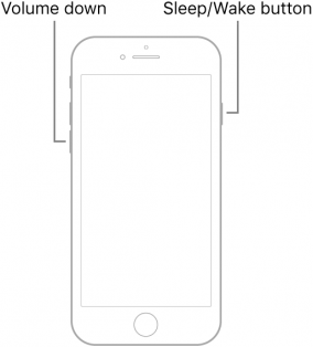 iPhone 7を再起動します