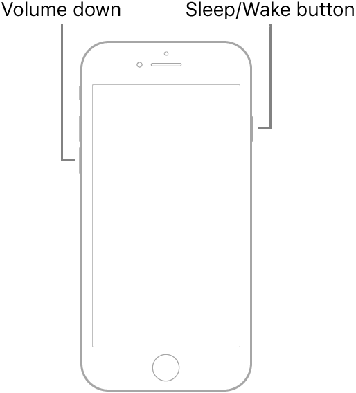 iPhone 7を再起動します