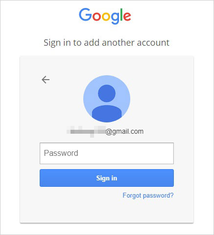 Gmailパスワードを忘れてください