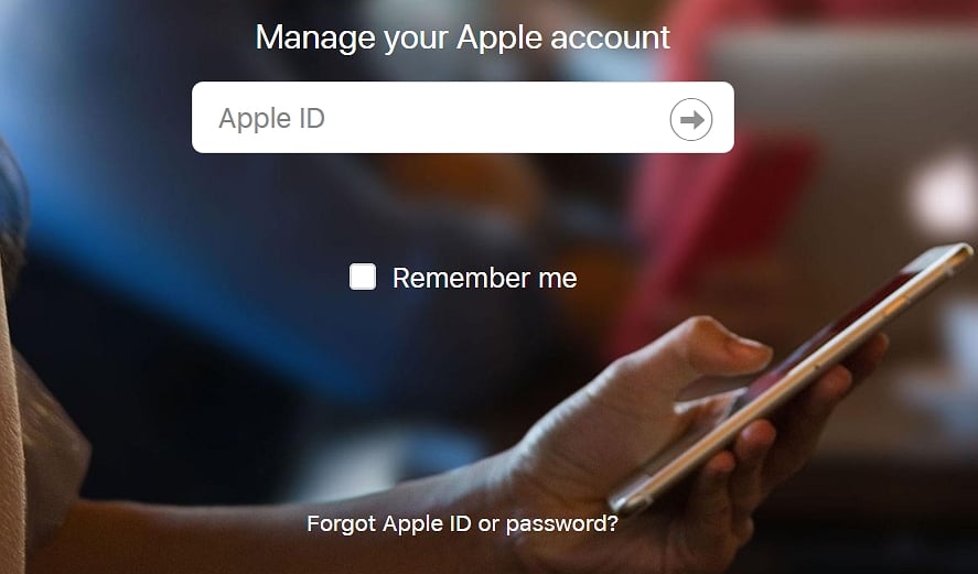 Apple IDまたはPassCodeを忘れました