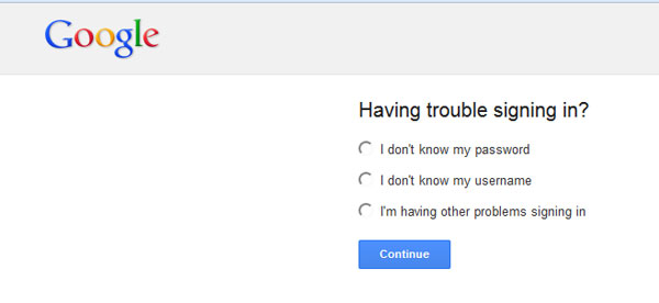 Googleアカウント名を取り戻します