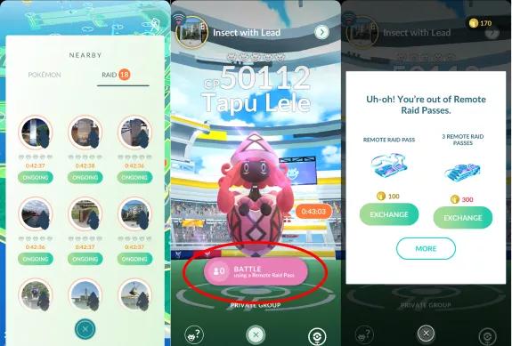 ポケモンゴーで無制限のRAIDパスを取得する方法