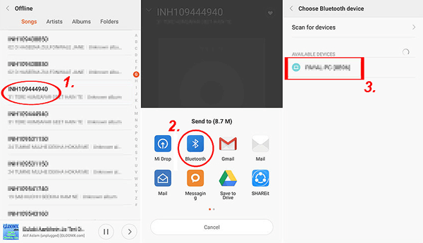 Bluetooth経由でLenovoからPCにファイルを転送します