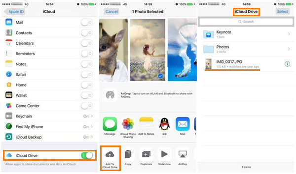 iCloudドライブでiPhoneからPCにアルバムを転送します