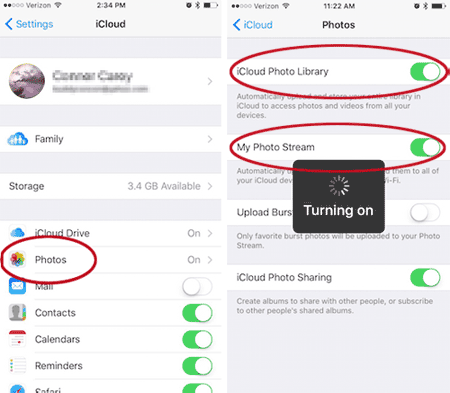 iPhoneアルバムをiCloudを使用してPCに移動します