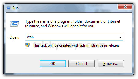 Windowsの連絡先にVCardを同期します