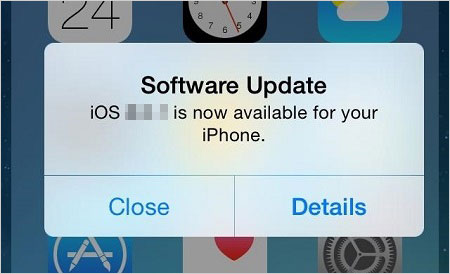 最新のiOSに更新します