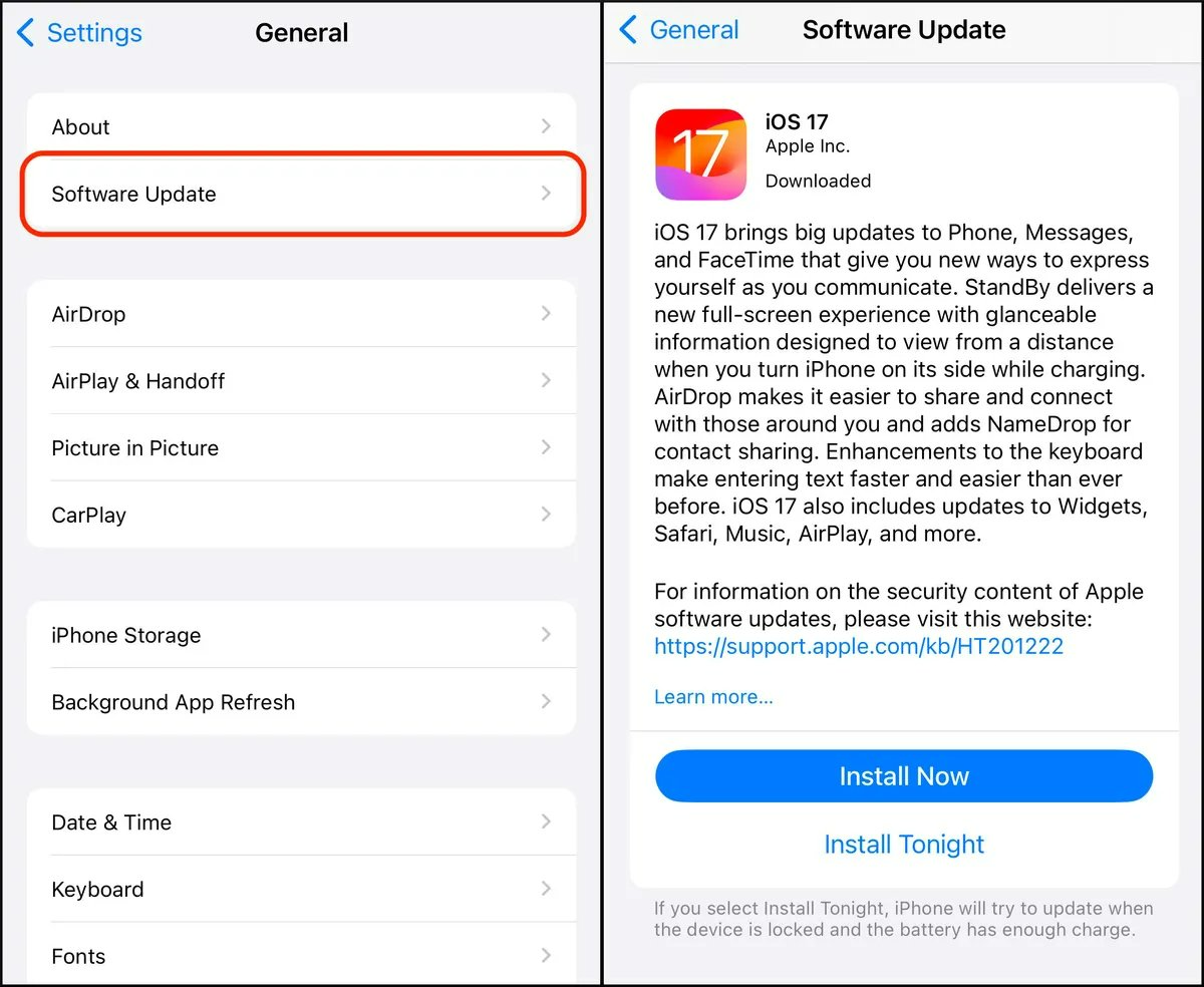 IOS 17が表示されないのはなぜですか