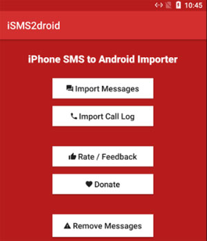 iPhoneからAndroidメッセージからiTunesを介して転送されます