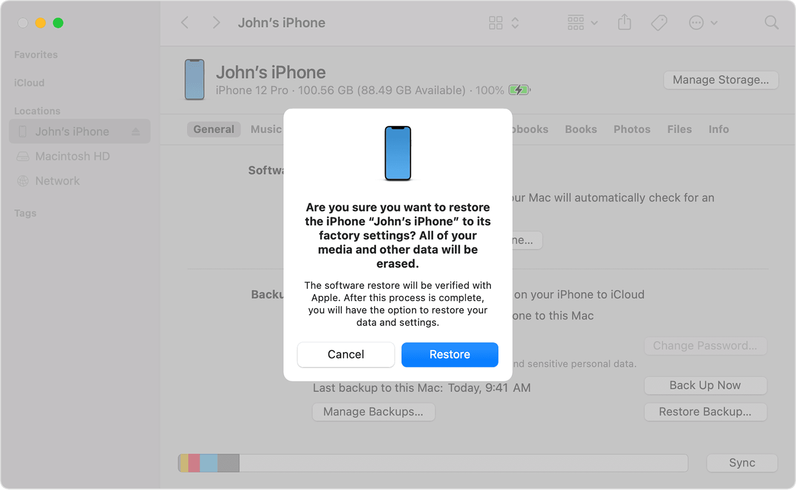 iPhoneを復元できませんでした未知のエラーが発生しました4013