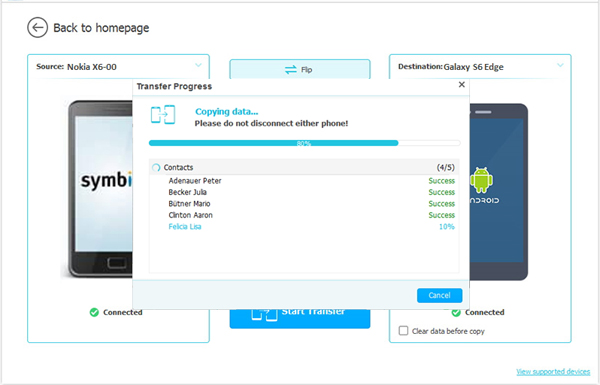 NokiaからHTCにアプリを転送し始めます
