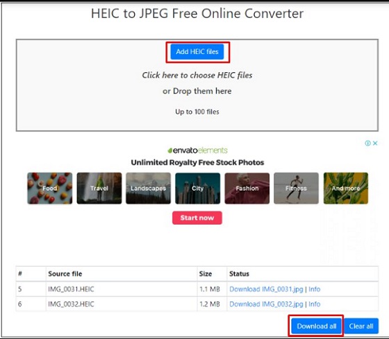 JPGコンバーターへのオンラインHEIC