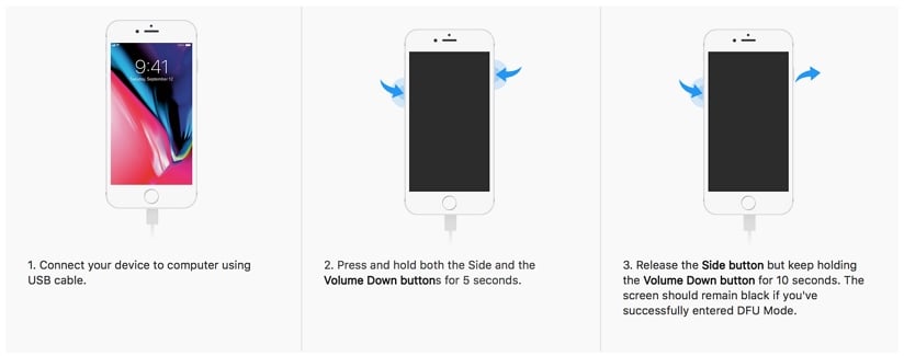 iPhone 6、iPhone 7、およびiPhone 7 PlusをDFUモードに入れて、iPhoneが回復モードで復元されない