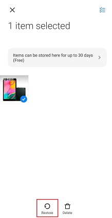 Androidの最近削除されたフォルダーから回復します