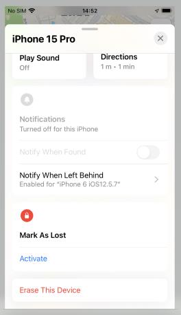 私の検索でiPhone 15をリセットします