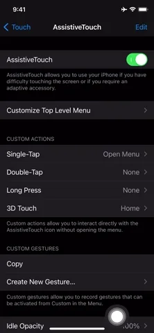 assitivetouchでiPhoneを再起動します 