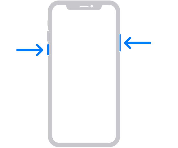 ボタン経由でiPhone 12を再起動します