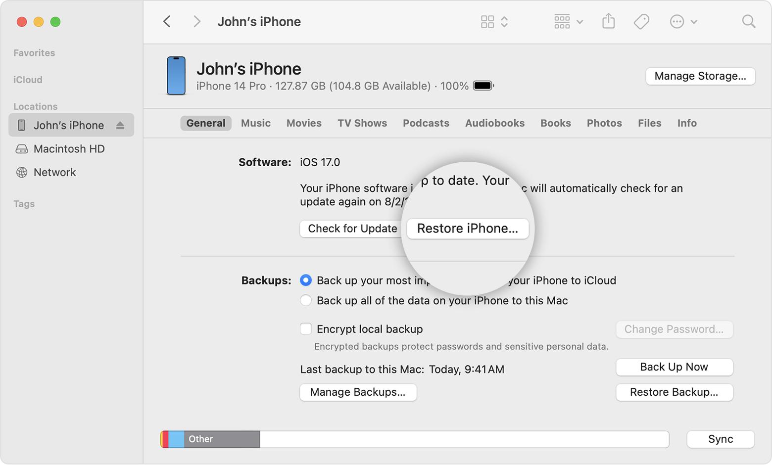 iPhoneの更新は、更新の準備に固執しました