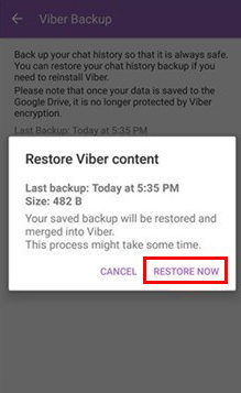 再インストールでViberアカウントを回復します