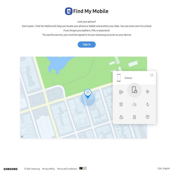 Samsungアカウントを介して壊れた画面でAndroidのロックを解除します