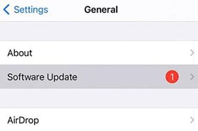 iOSアップデート
