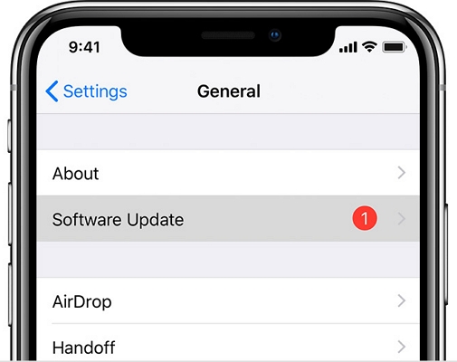 iOSを更新します
