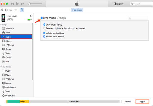 iTunesで音楽をPCからiPadに転送する方法