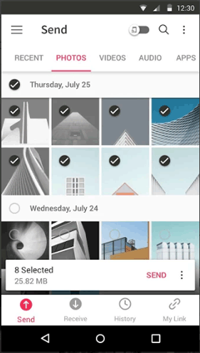 どこにでも送信して、RealmeからRealmeにデータをコピーします