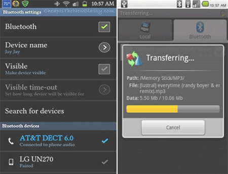 Bluetoothを使用してAndroidからAndroidにテキストを転送します
