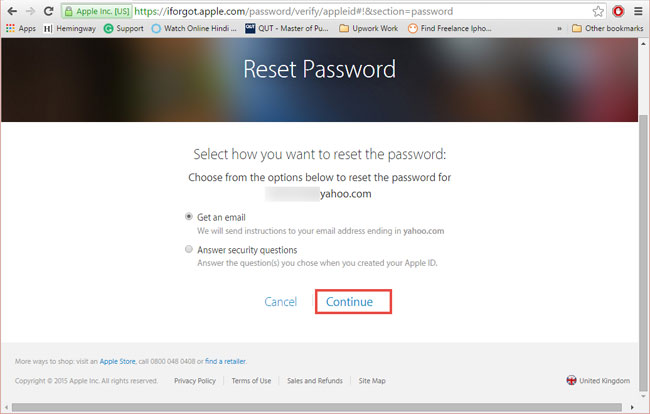 障害者Apple IDのロックを解除する1つの方法を選択してください