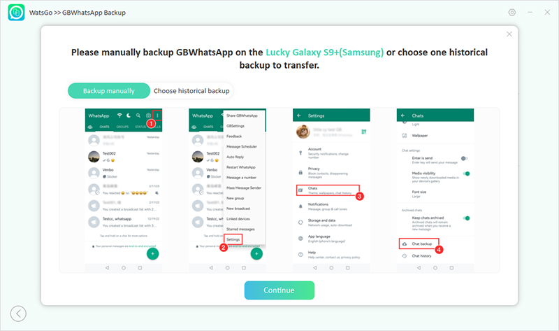 Watsgo Guide -Backup GbWhatsApp