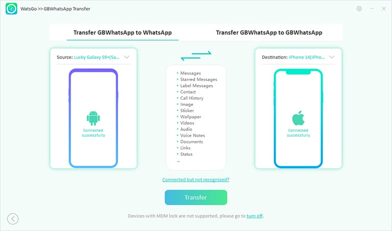 Watsgo Guide -GbWhatsAppからWhatsAppに転送するデバイスを接続する