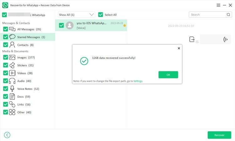 iPhone 3で削除されたWhatsApp音声メッセージを回復します